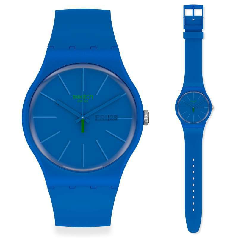 SWATCH SO29N700 - Jam Tangan Pria - Beltempo - Biru Original