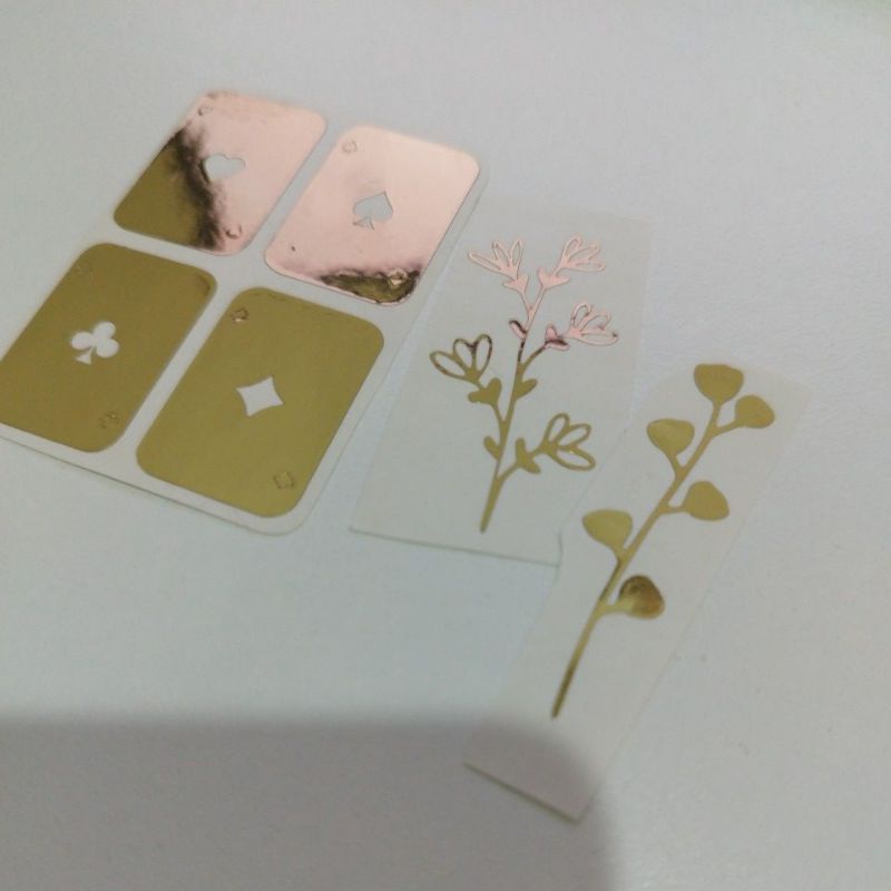 

stiker gold custom ukuran 7cm