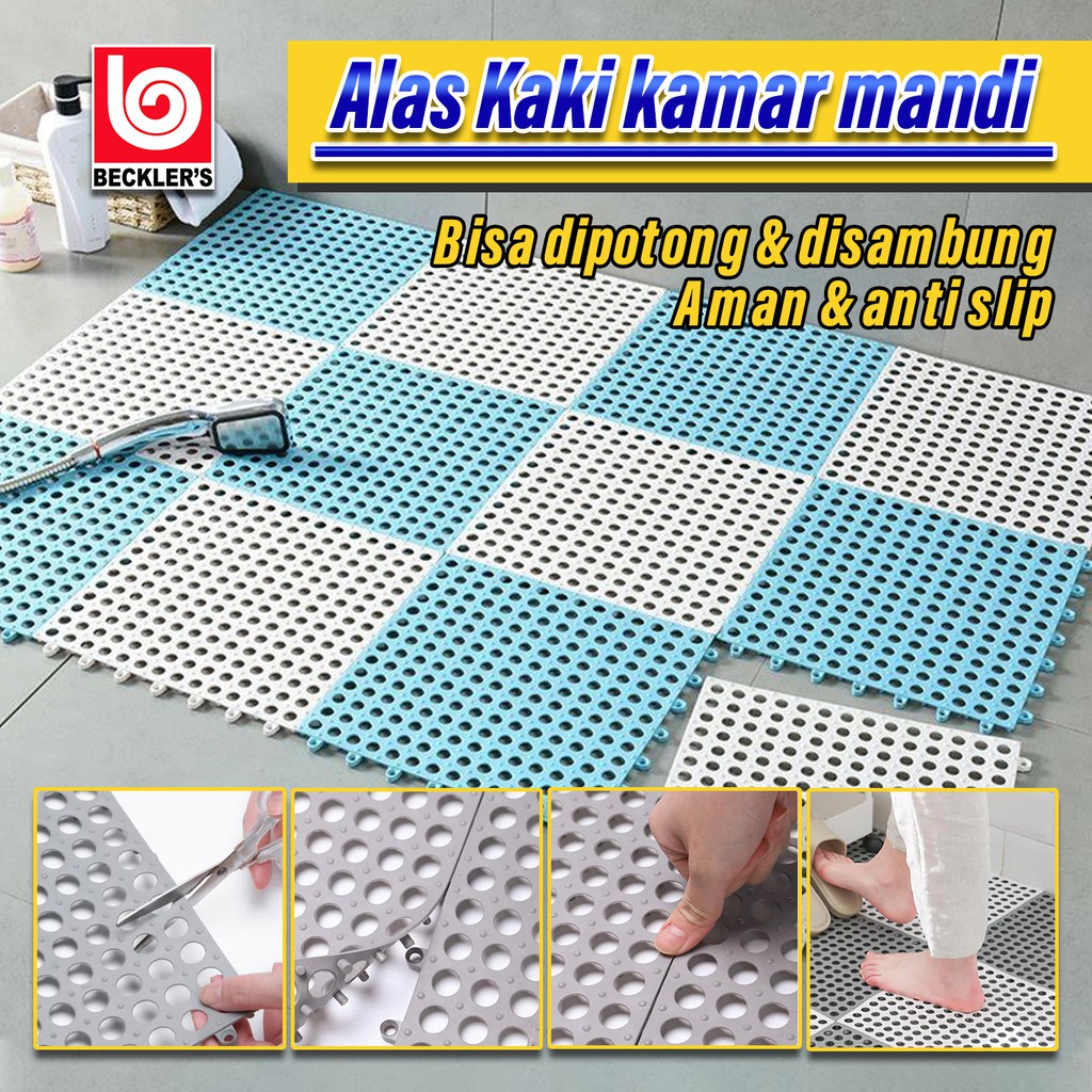 POLKADOT Bathroom Non-slip Mats Bedroom Karpet kamar mandi 30x30CM