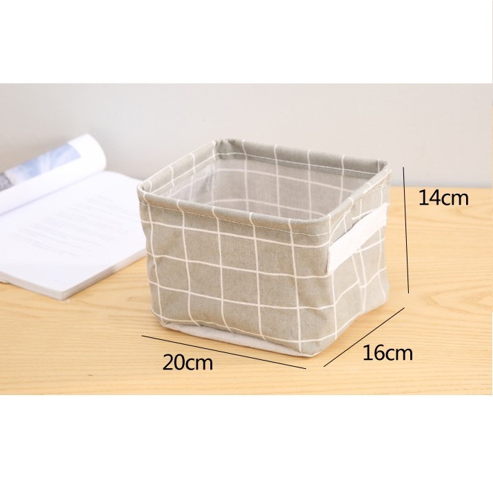 Keranjang Mini Desktop Storage Box Organizer Tempat Penyimpanan Serbaguna