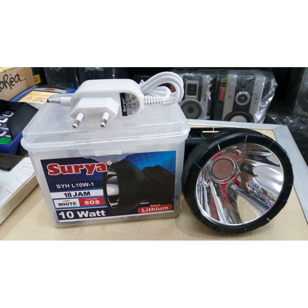 senter kepala surya 10w super terang Terlaris