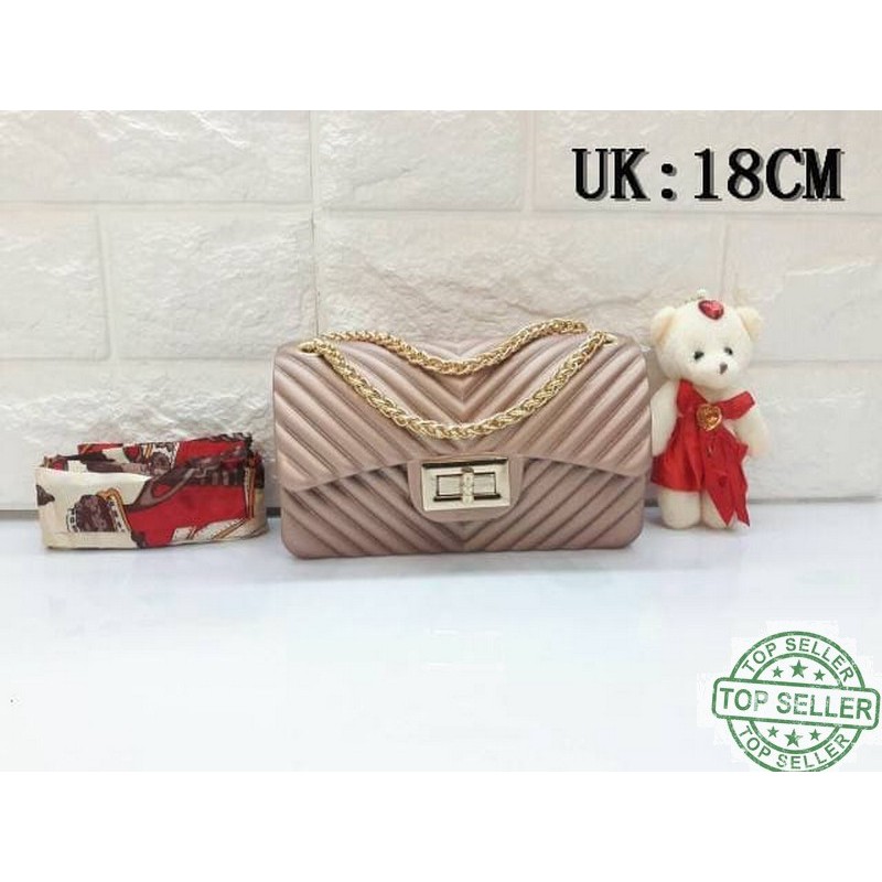 DISKON Aneka Uk 18 Tas  Jelly  Matte Clasicc Mini G 1035 