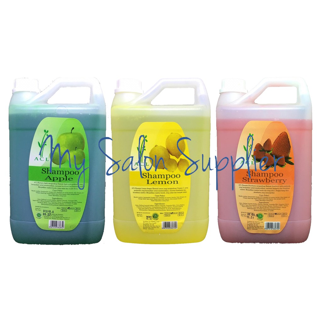 ACL Shampoo 2 Ltr / 2L Apel / Lemon / Strawberry