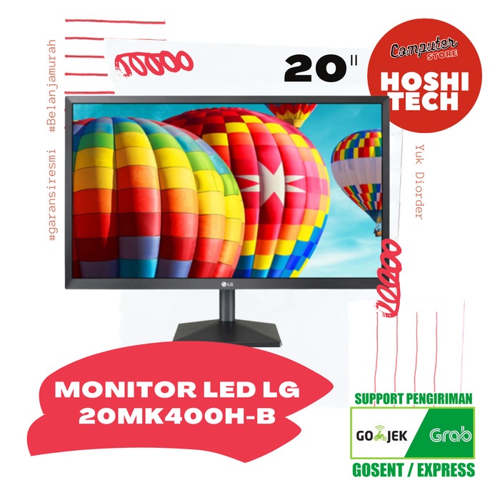 LED MONITOR LG 20MK400H A/B DSUB VGA HDMI 20inch LCD IPS Monitor 20MK400