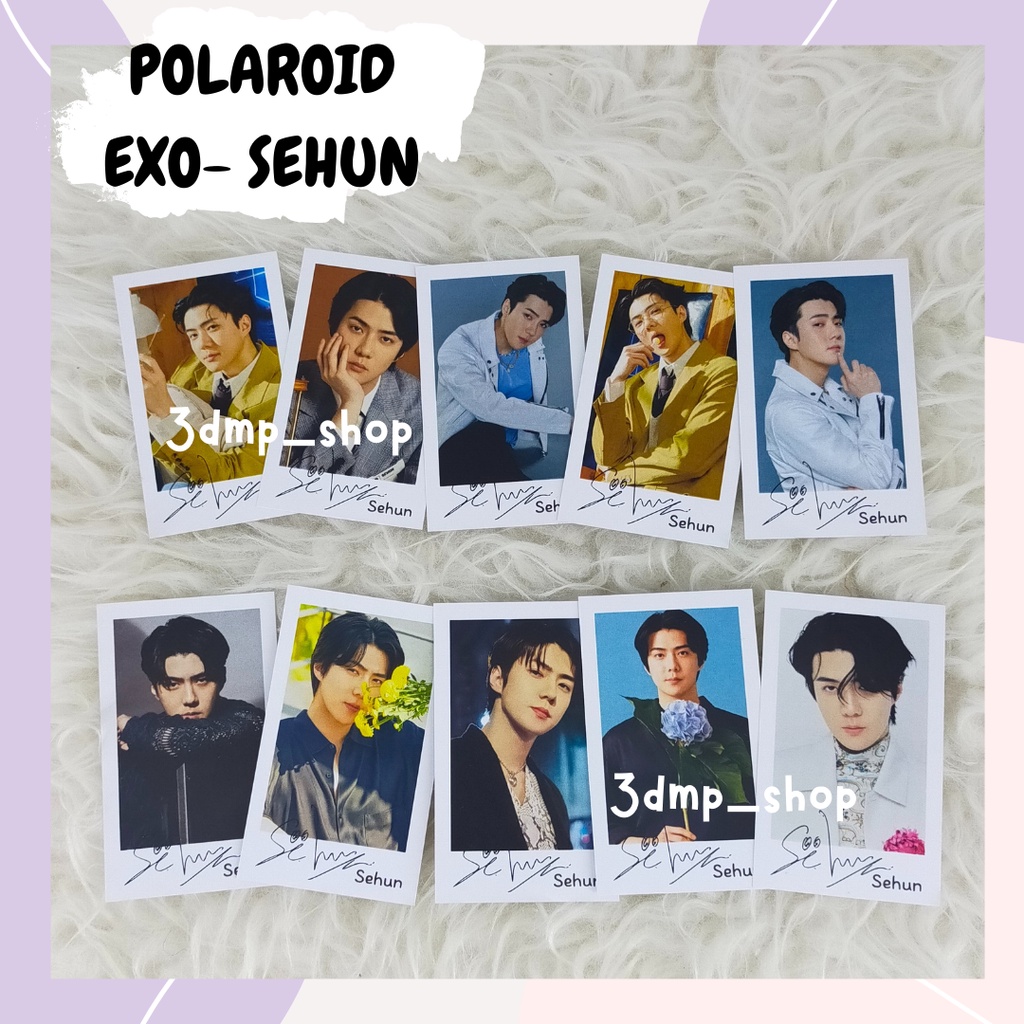 [10 lembar] Polaroid EXO Sehun Chanyeol Kai Baekhyun D.O. kyungsoo D.o Obsession