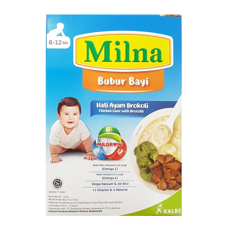 Milna Bubur Hati Ayam Brokoli 120 gr