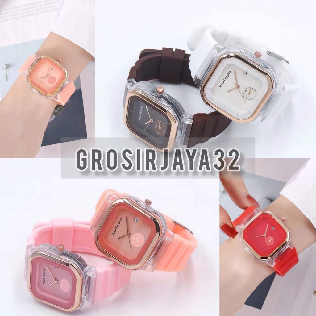 (GROSIRJAYA32) JAM TANGAN WANITA LISA ANALOG WATCH QUARTZ STRAP RUBBER KOREAN FASHION