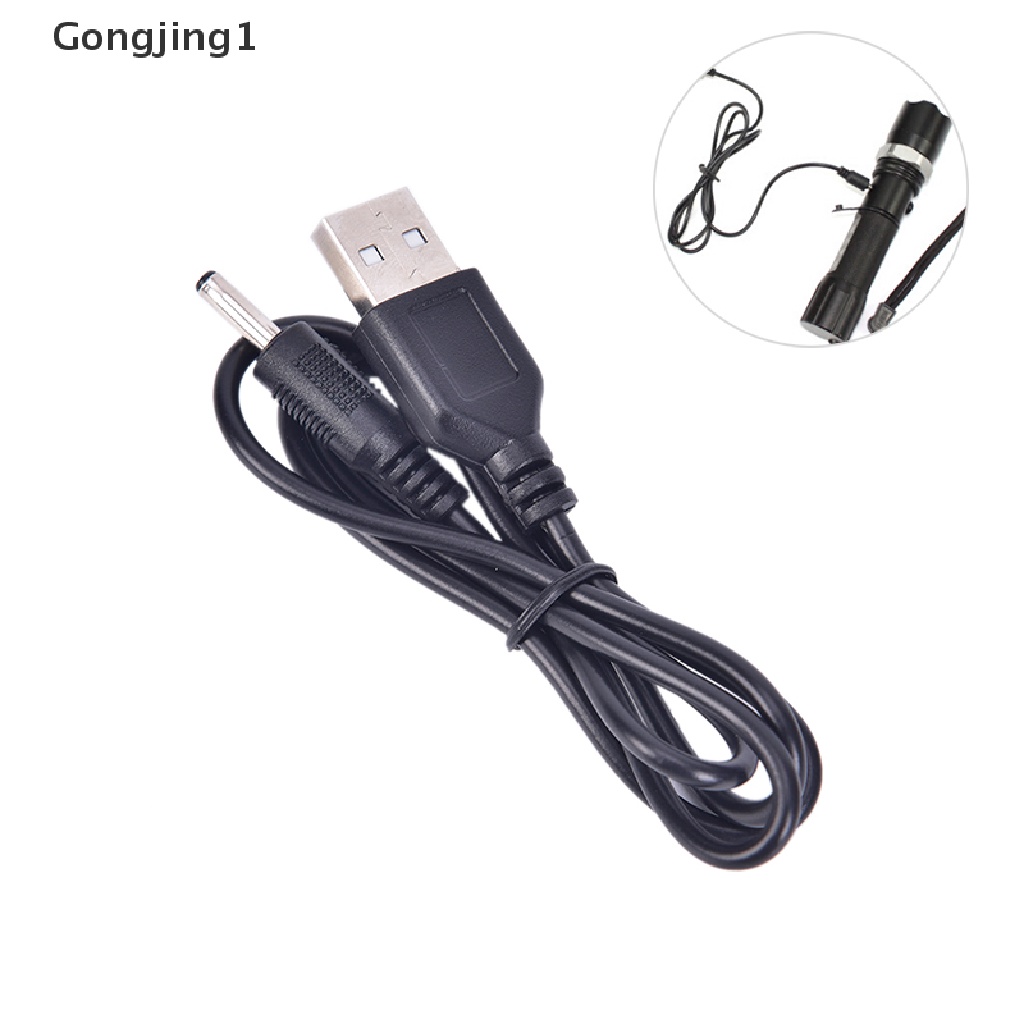 Gongjing1 Kabel Power Charger DC Untuk Senter LED