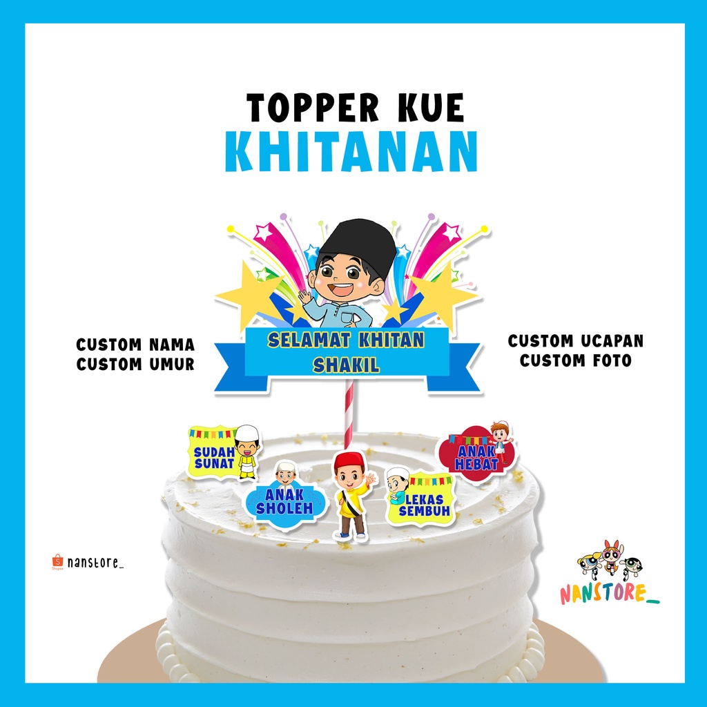 Topper Cake Custom Khitan