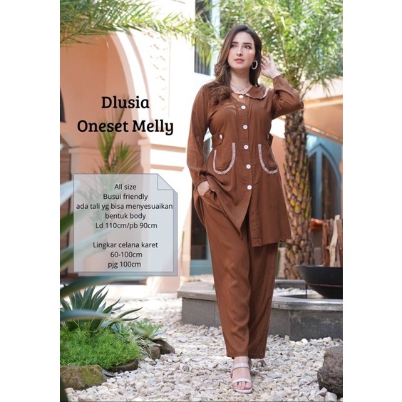 Daster Arab Dlusia MELLY One Set Rayon Premium