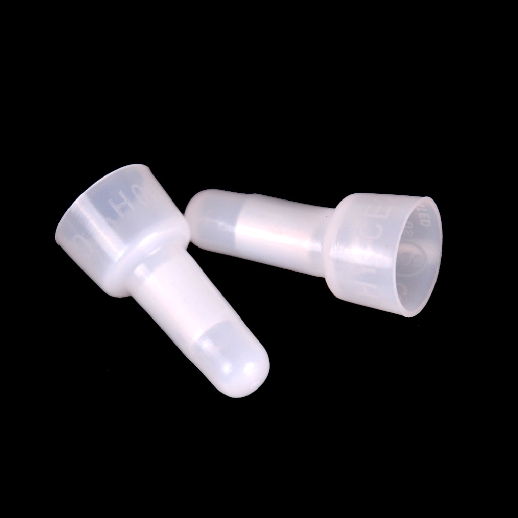Adawnshbhyu 100pcs Closed End Crimp Caps Terminal Kawat Listrik Connector Cap AWG 16-14