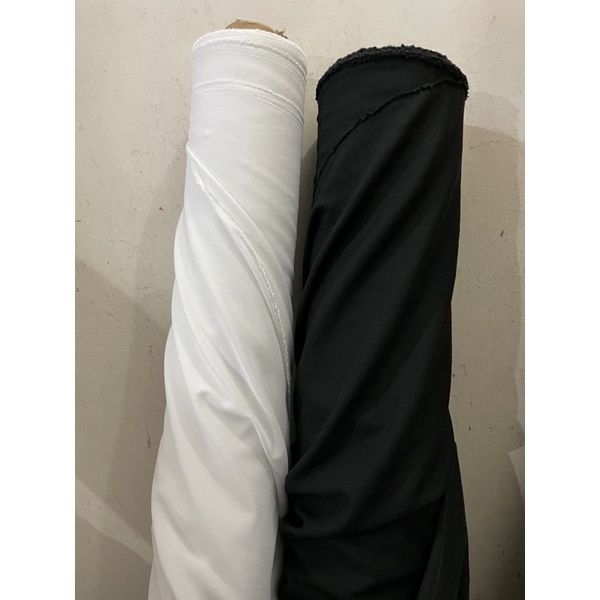 kain trikot tipis R222/kaos trikot jepang  tipis ada lem lebar 150cm untuk lapisan batik hem dll per