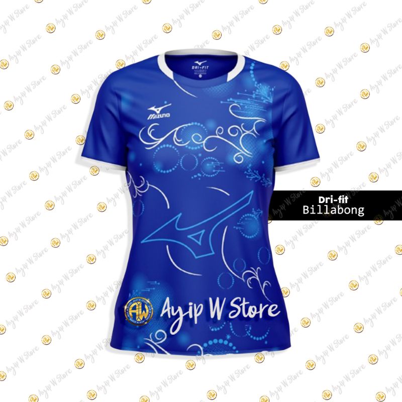 baju volly wanita kaos volly wanita baju badminton wanita terbaru mizuno