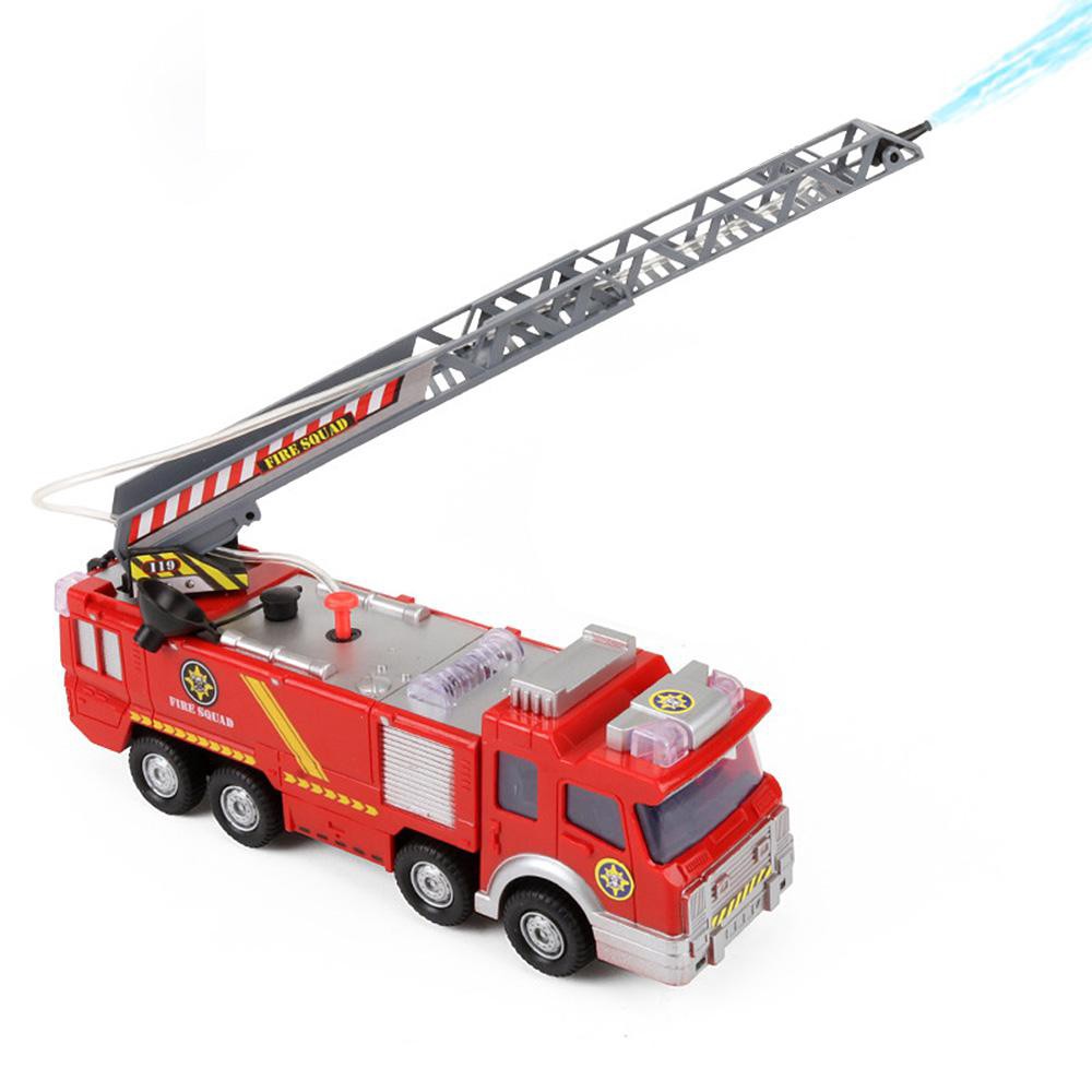 fire truck toy with water hose