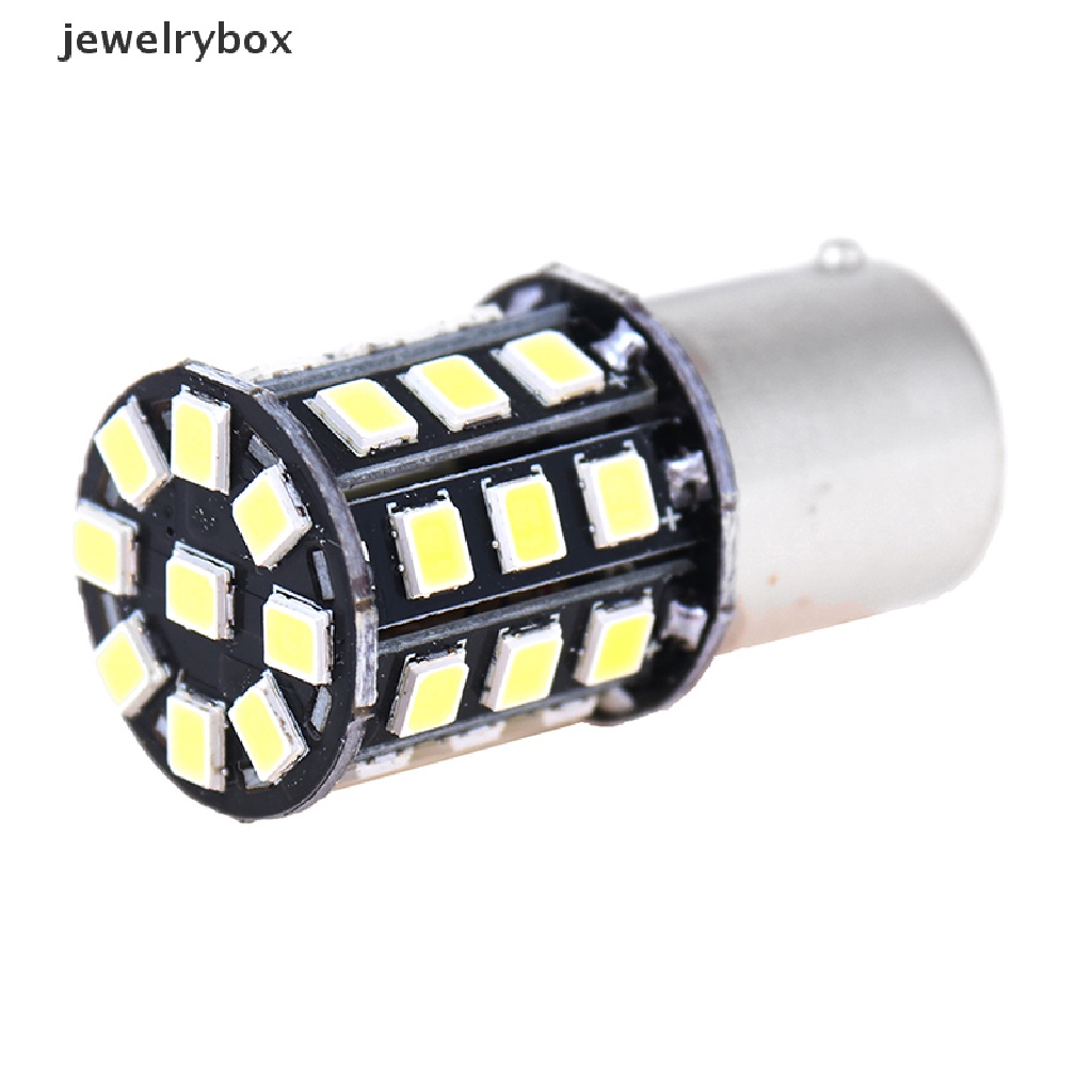 (Box) 4 Pcs Bola Lampu LED 1156 BA15S 2835 33-SMD Warna Putih Untuk Sinyal Sein / Rem Mobil