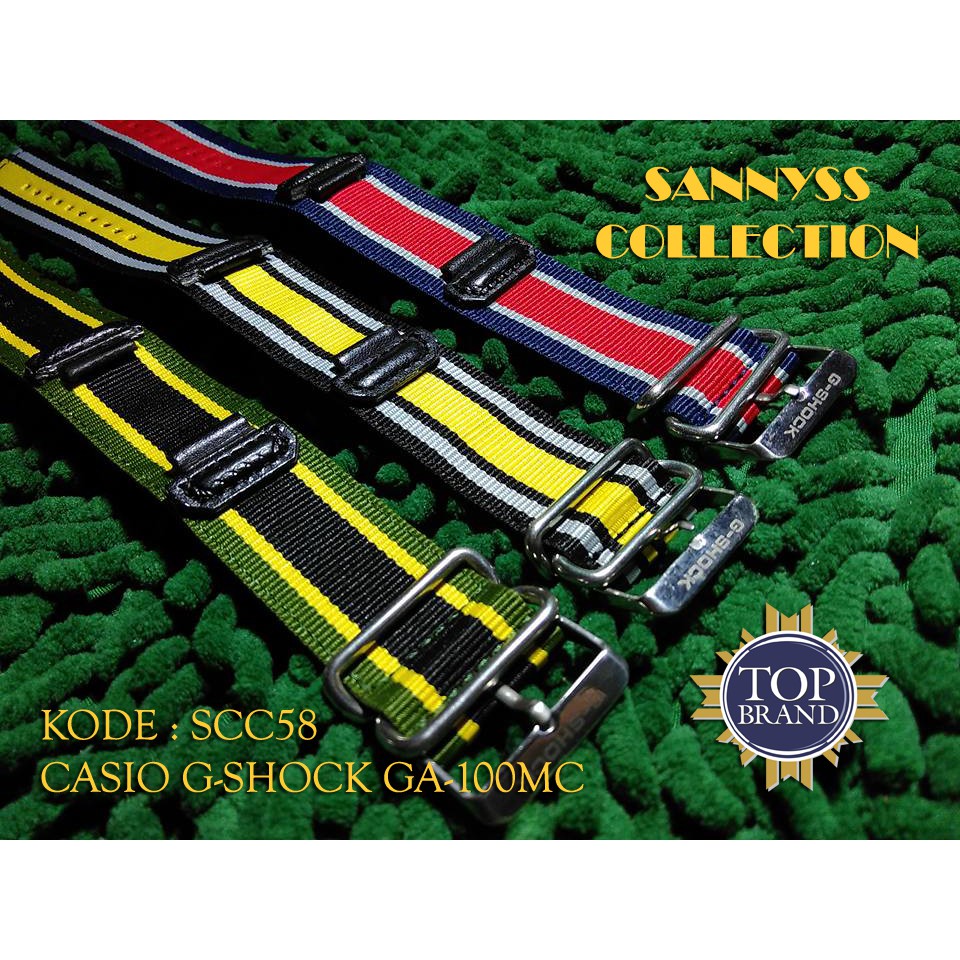 STRAP TALI JAM CASIO GSHOCK GA-100MC - GA 100MC - GA100MC CANVAS