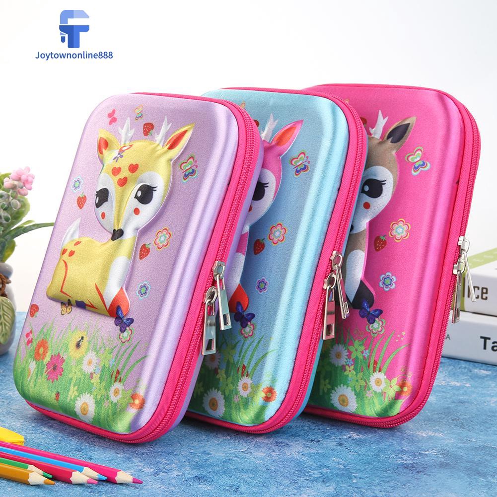 Joe Tempat Pensil Gambar Kartun Rusa 3D Lucu