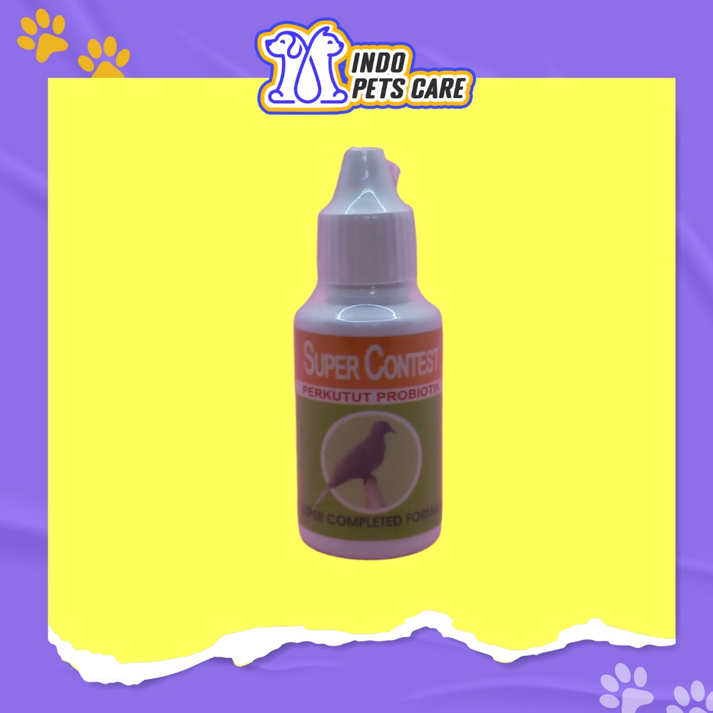 PROBIOTIK SUARA BURUNG PERKUTUT - SUPER CONTEST 30ML ORIGINAL - MEMPERTEGAS KICAU MERDU KUAT, ATASI 