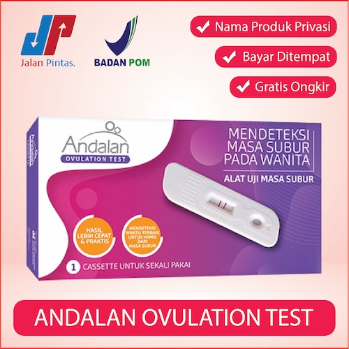 Andalan Ovulation Ovulasi Test Alat Uji Tes Mendeteksi Masa Subur Wanita Secara Akurat 99%