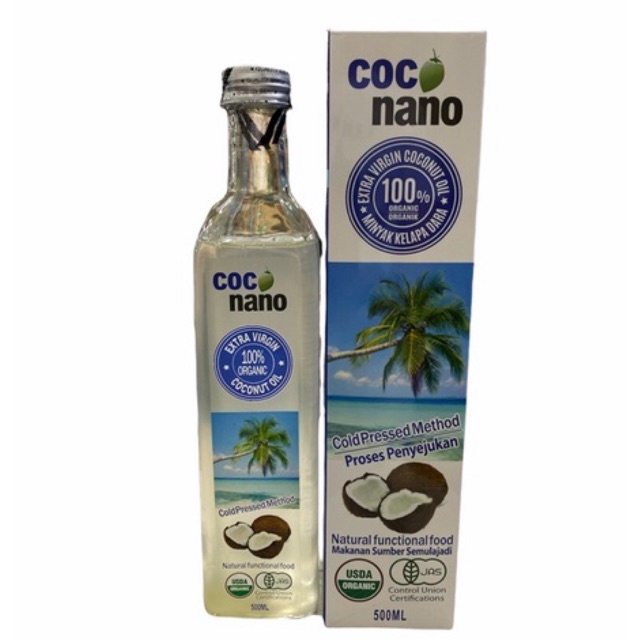 Coconano Organic Coldpressed Extra Virgin Coconut Oil 500ml