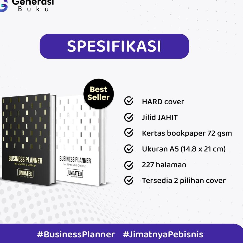 

Hot Sell.. BUSINESS PLANNER for UMKM dan Olshop by K-Planner (HARD COVER) || Daily Planner || Monthly Planner || Buku Penunjang Bisnis UMKM || Planner untuk Pebisnis Olshop || Planner Book