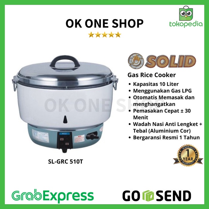 Jual Solid Rice Cooker Gas SLGRC 510T (10 Ltr) Shopee Indonesia