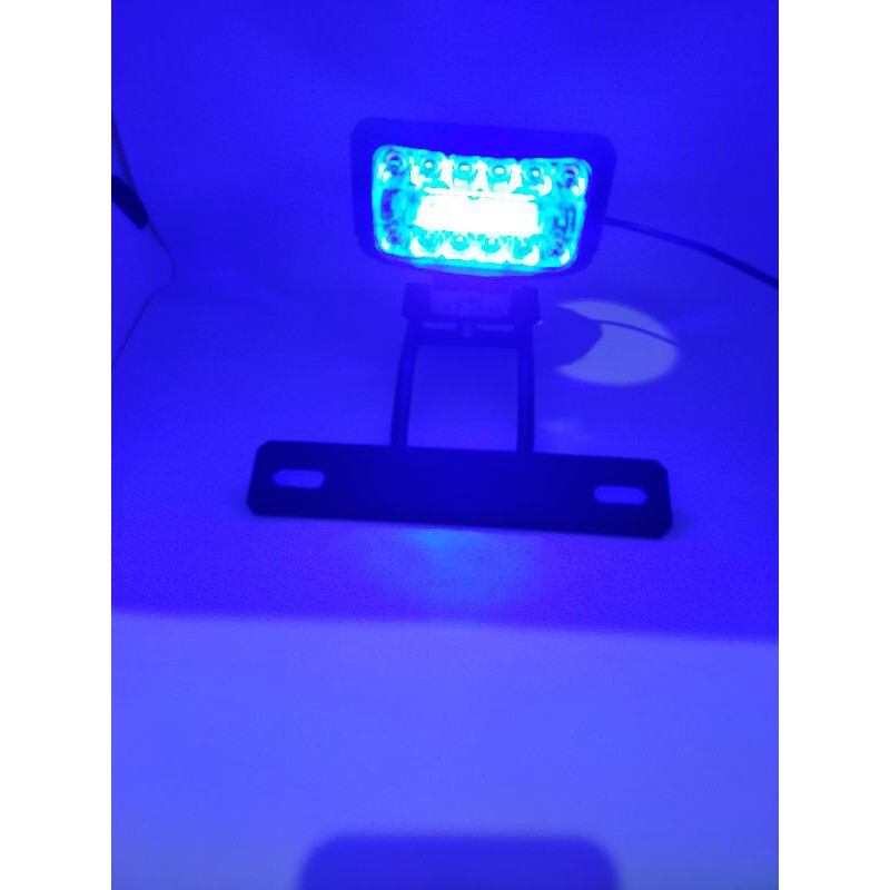 Breket Dudukan Plat Nomor Breket Lampu RX King Plus Lampu Tembak daymeker 12 led senja biru 30watt