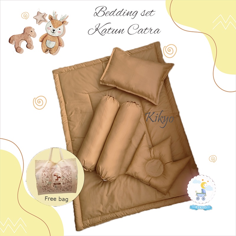 Bedding set baby soft brown / bedding baby / bedding set bayi