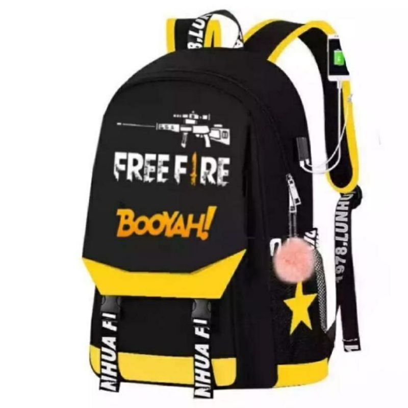 Tas Sekolah Anak Laki Laki / Perempuan Free Fire FF Booyah