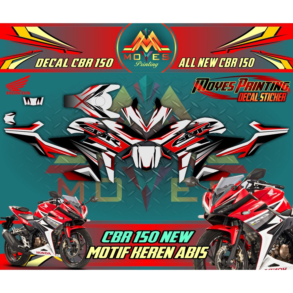 decal cbr 150 r full body - decal honda simple cbr