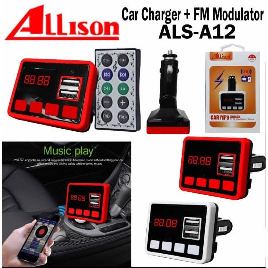 Car mp3 Player with FM Modulator A12 - 2 Port USB