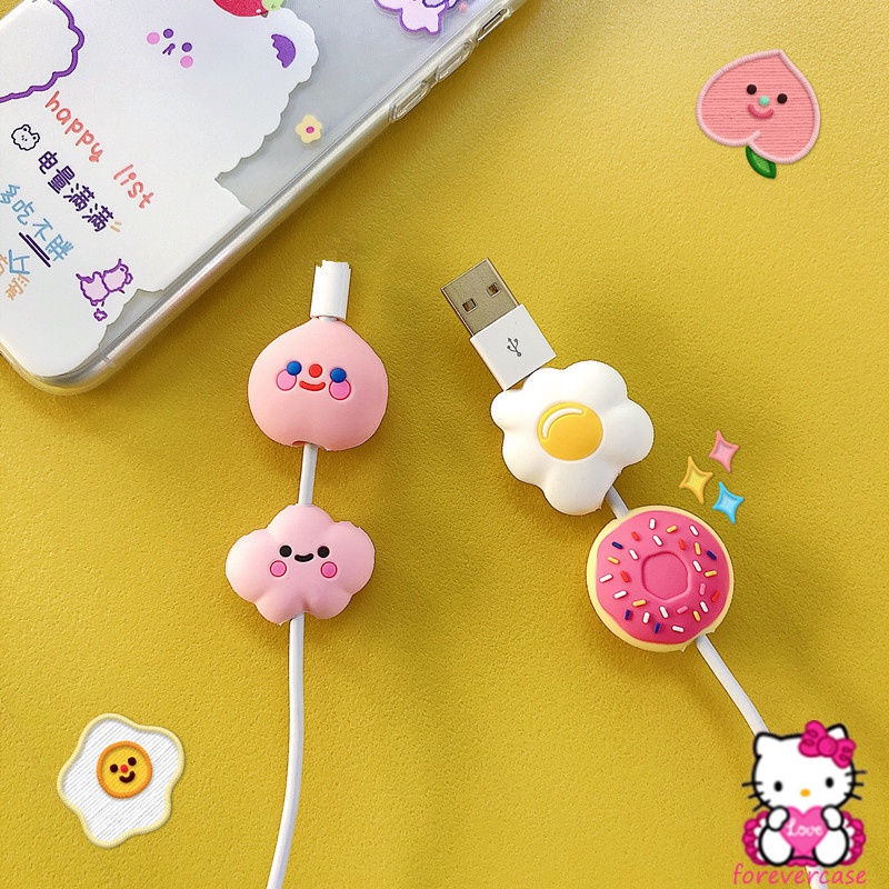 Cute Cable Protector Wire Wunder Date Line Cable for All Phone Bite Cartoon Cord Usb Charging Protective Cover Winder Organizer