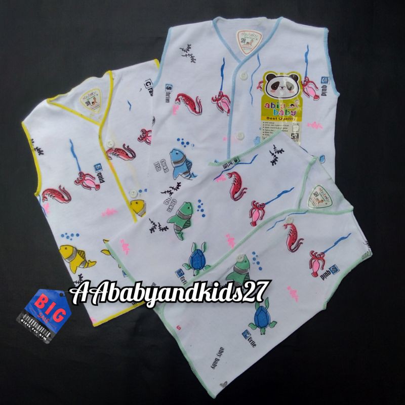 3PC BAJU BAYI ABIY BABY LENGAN KUTUNG-BAJU ABIY BABY LENGAN BUNTUNG-BAJU BAYI LEMBUT BBERKUALITAS