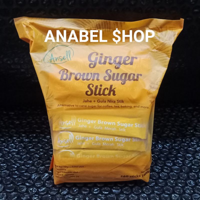 

Ansell Ginger Brown Sugar Stick Sachet Jahe Gula Merah Stik Sachets