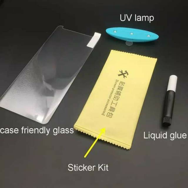 tempered glass uv full glue samsung s7 edge s7edge glass cairan full