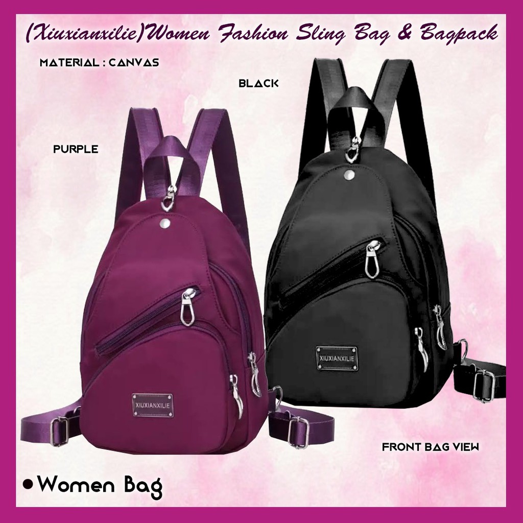 XIUXIANXILIE SLING BAG/WAIST BAG & BAGPACK//TAS IMPOR MURAH