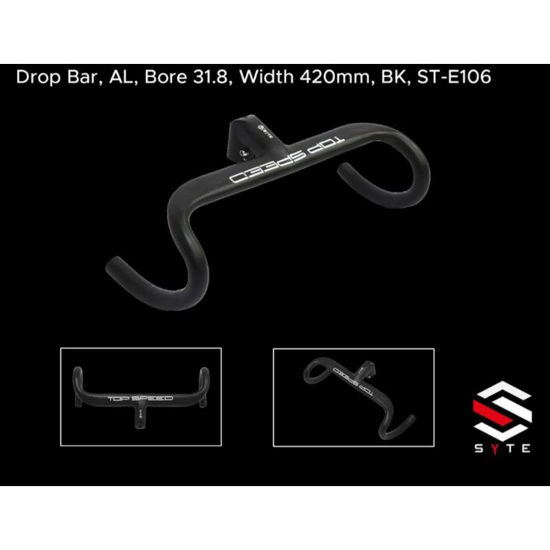 HANDLEBAR DROPBAR ROADBIKE 31.8X420MM SYTE E106 PIPIH MODEL COMPACT