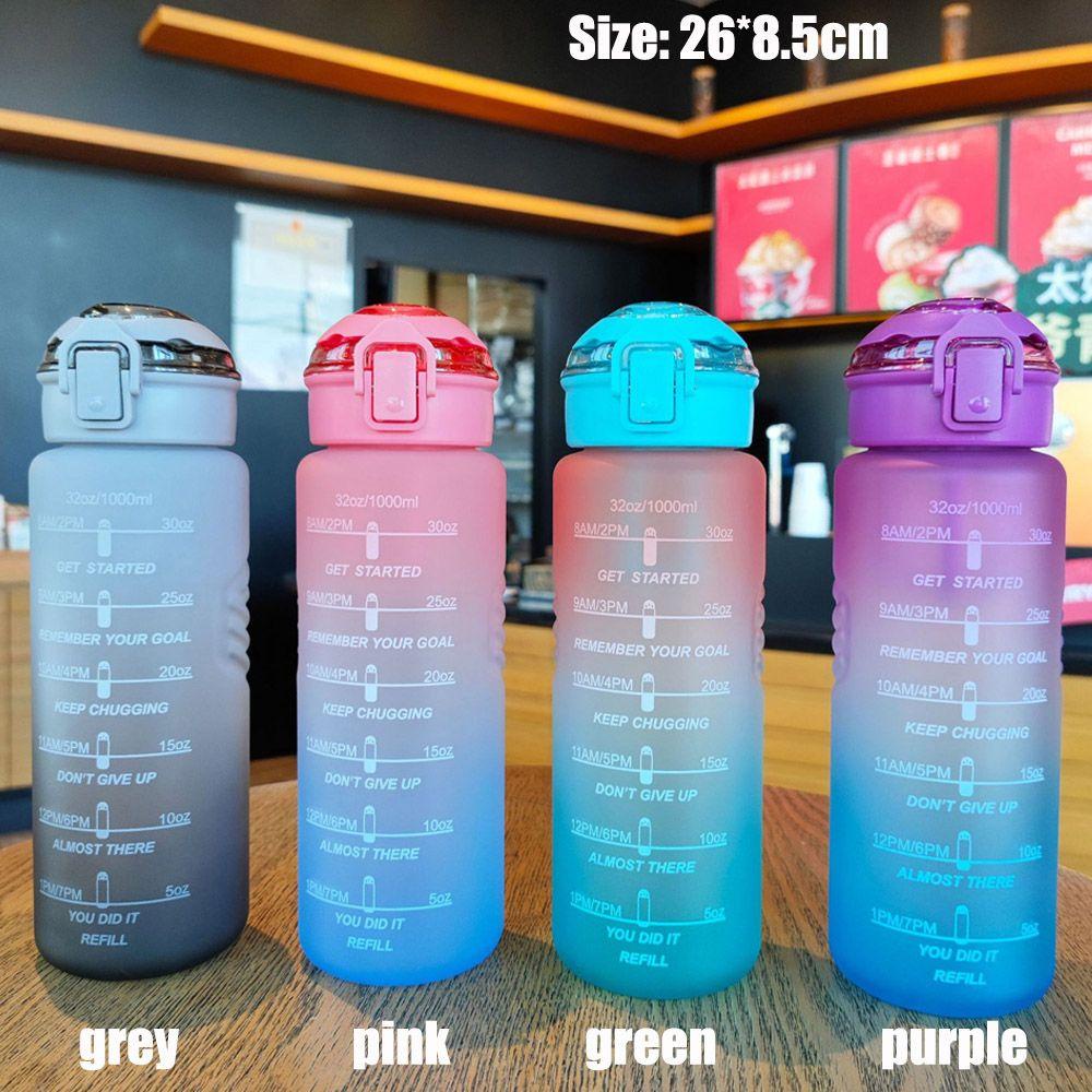Solighter Botol Air Olahraga Penanda Waktu Perjalanan Water Jugs Kapasitas Tinggi