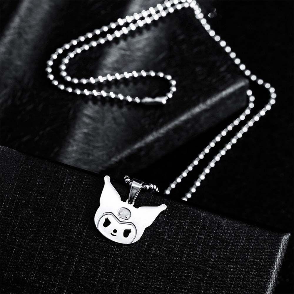 Mxbeauty Wanita Kalung Kreatif Manis Sederhana Kuromi Bintang Hadiah Teman Hip Hop Yugui Anjing Gaya Korea Necklace