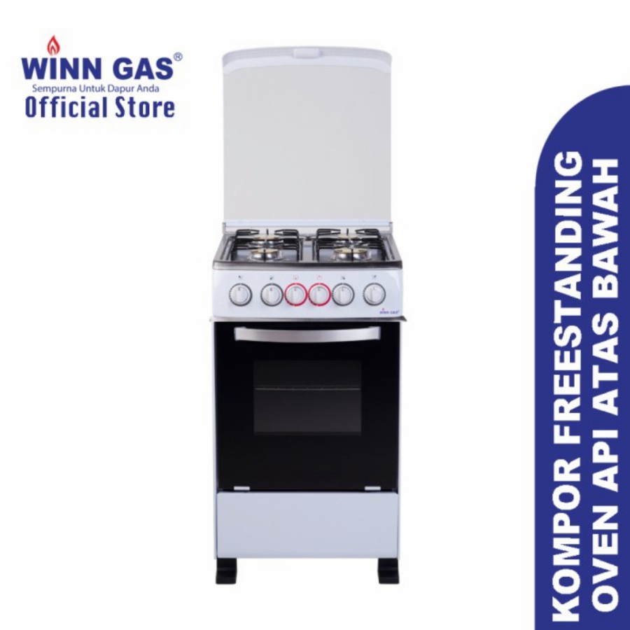 Kompor gas Freestanding 4 tungku + Oven WINN GAS W5060A