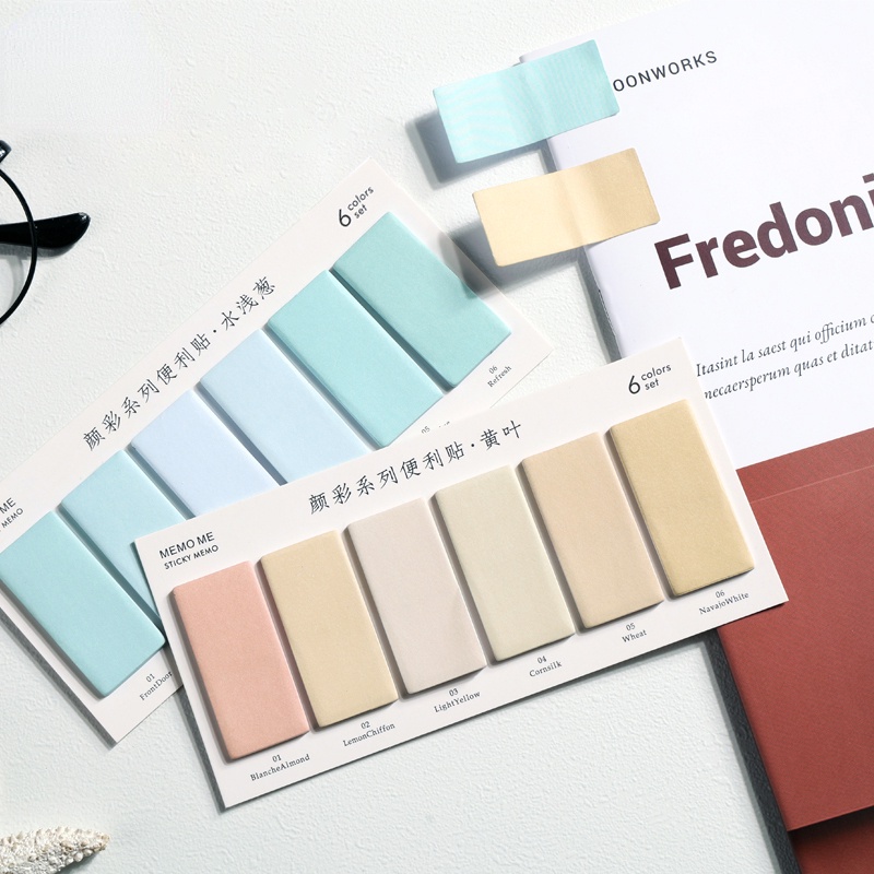 120 Lembar Sticky Notes / Memo Pad Warna-Warni Untuk Sekolah / Kantor