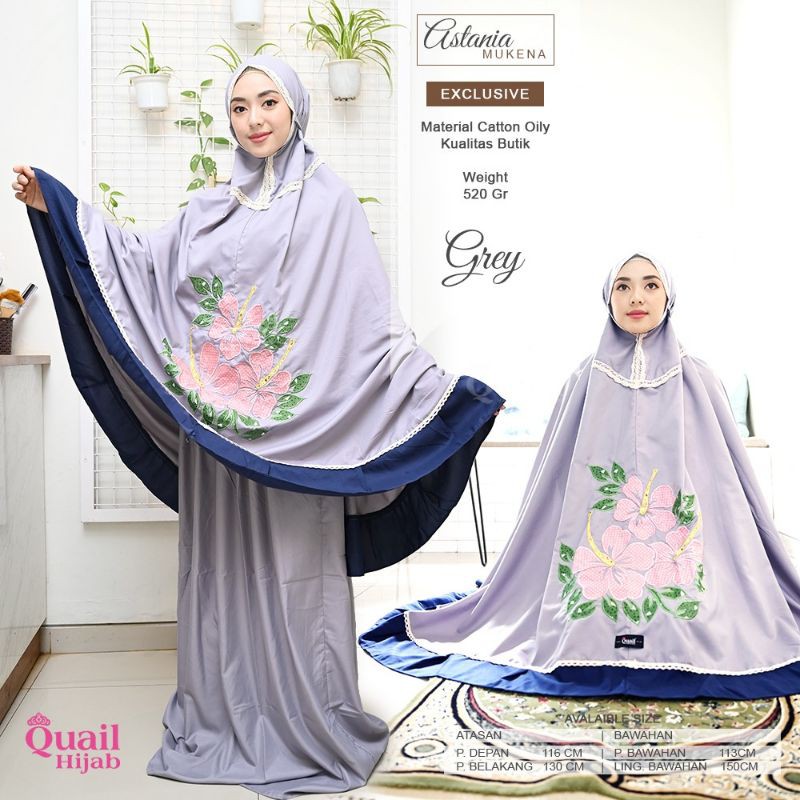 ASTANIA MUKENA ORIGINAL QUAIL HIJAB | MUKENA QUAIL | MUKENA QUAIL MURAH