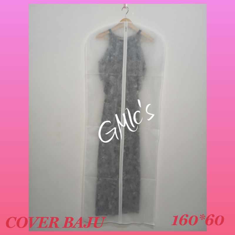 cover pelindung baju kemeja jas gaun dress gamis anti debu Bahan SPUNBOND