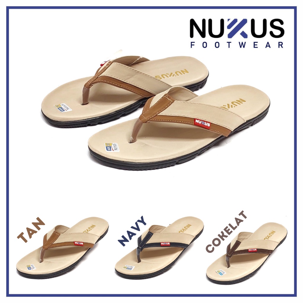 Nukus Sendal Japit Kasual Pria Hamberg - JPH