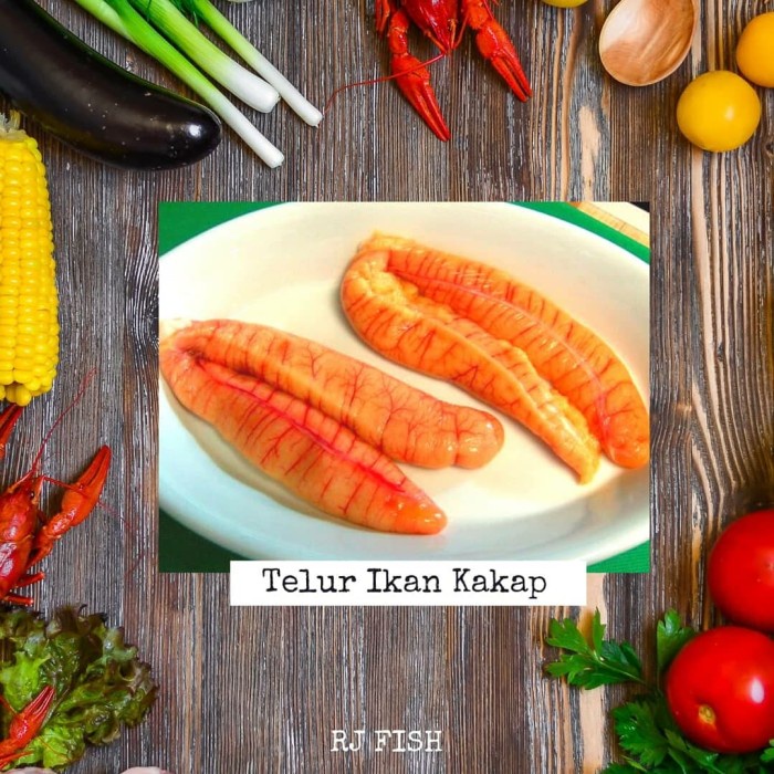 

Telur Ikan Kakap Fresh Beku RJ Fish 1Kg - 1kg - BARU