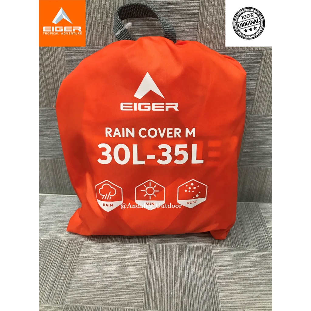 EIGER001 COVER BAG M-ORANGE-RAIN COVER 30-35L - 5461