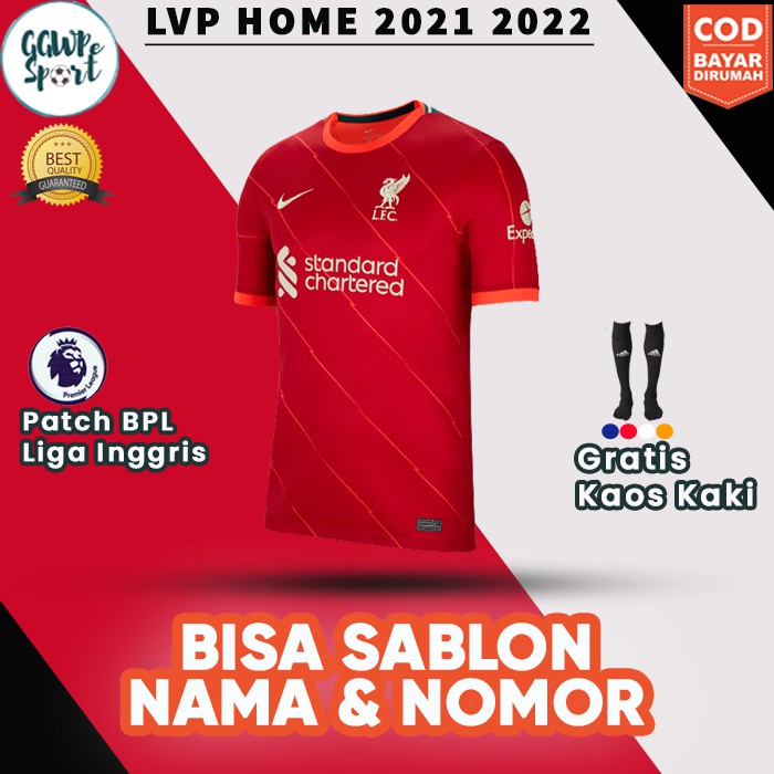 JERSEY LVP HOME 2021 2022 MERAH TERBARU KUALITAS JAMINAN TERBAIK