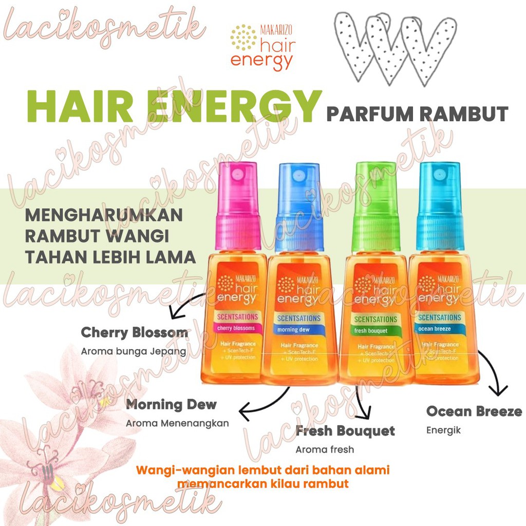 ✨LACIKOSME✨ MAKARIZO HAIR ENERGY SCENTSATION FRAGRANCE - PARFUM RAMBUT MAKARIZO 30ML 100ML