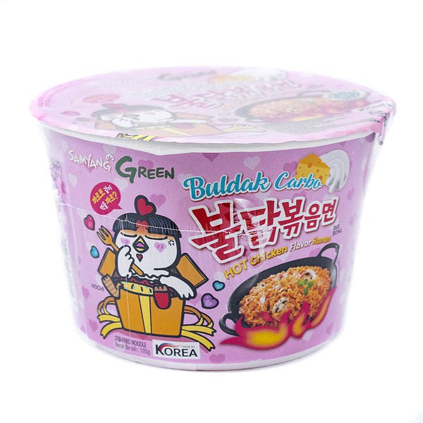 

SAMYANG Buldak Carbo Hot Chicken Flavor Ramen 105gr Big Bowl