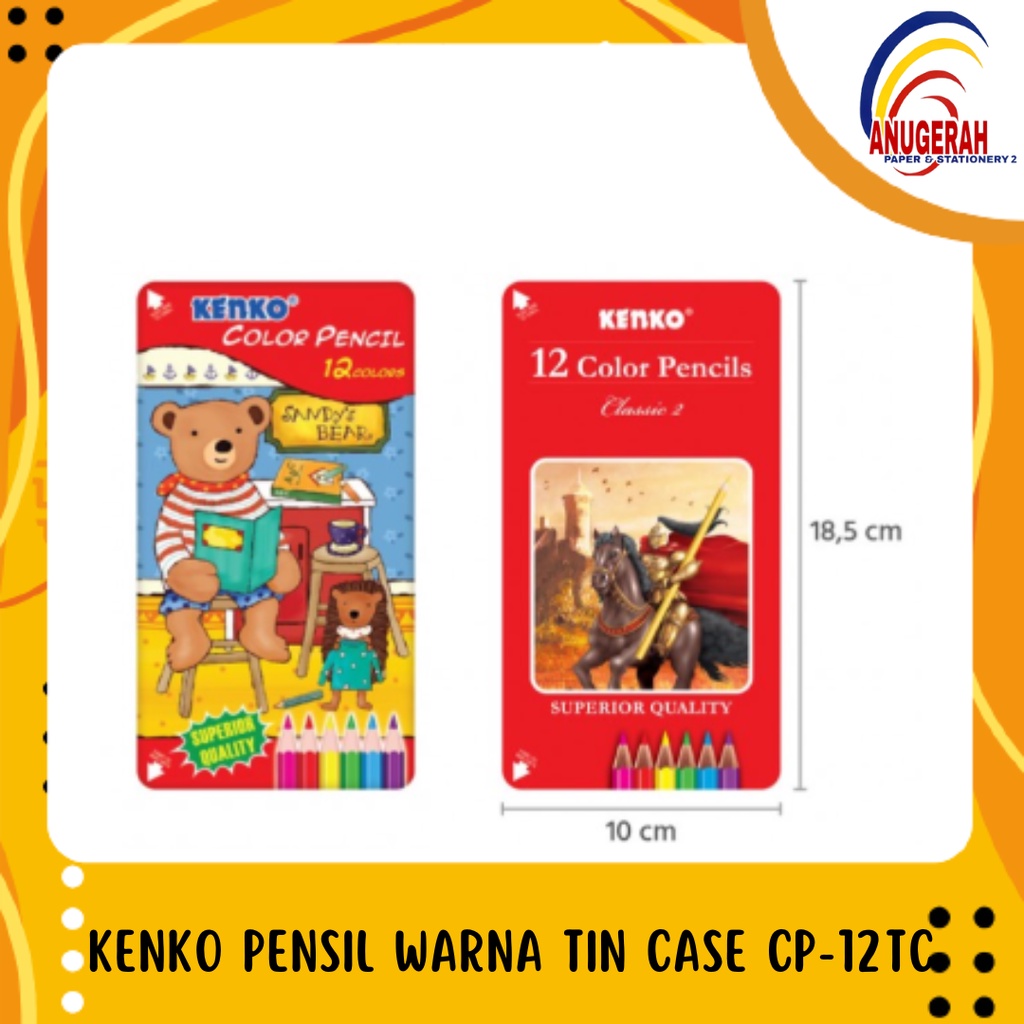 

KENKO PENSIL WARNA TIN CASE CP-12TC (PCS)